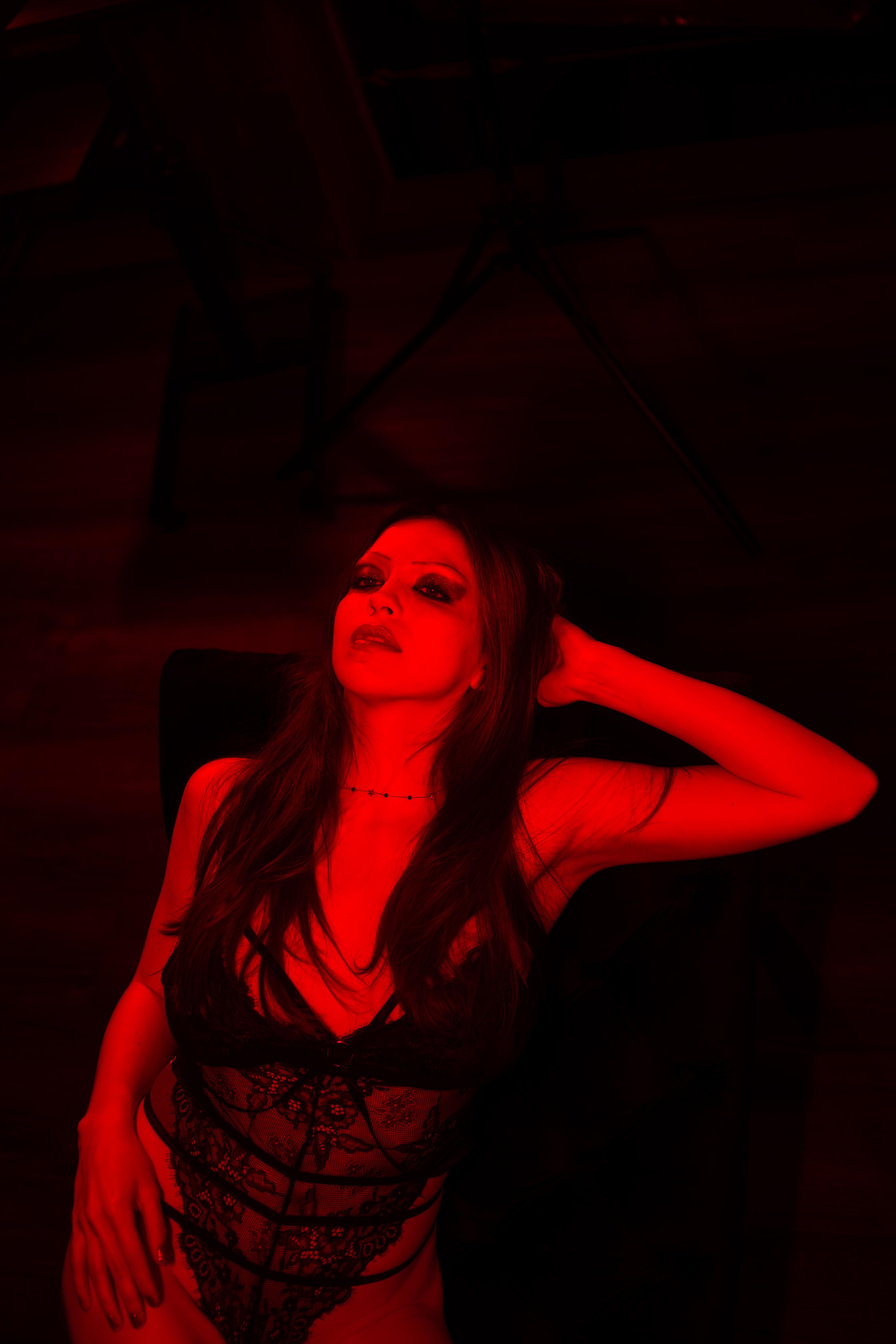 Sam performing live with Precognition